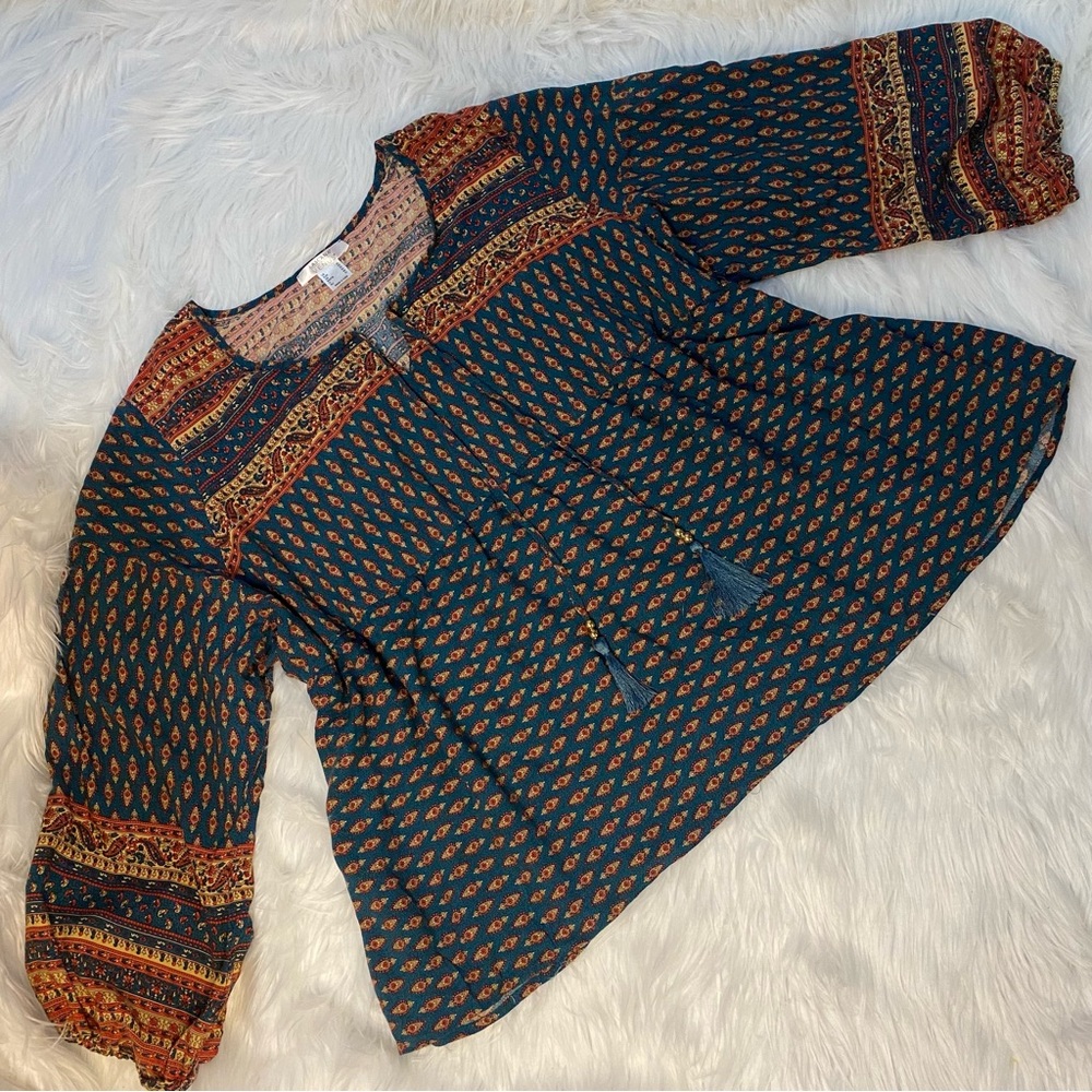 VENUS Boho Printed Top Size 3x